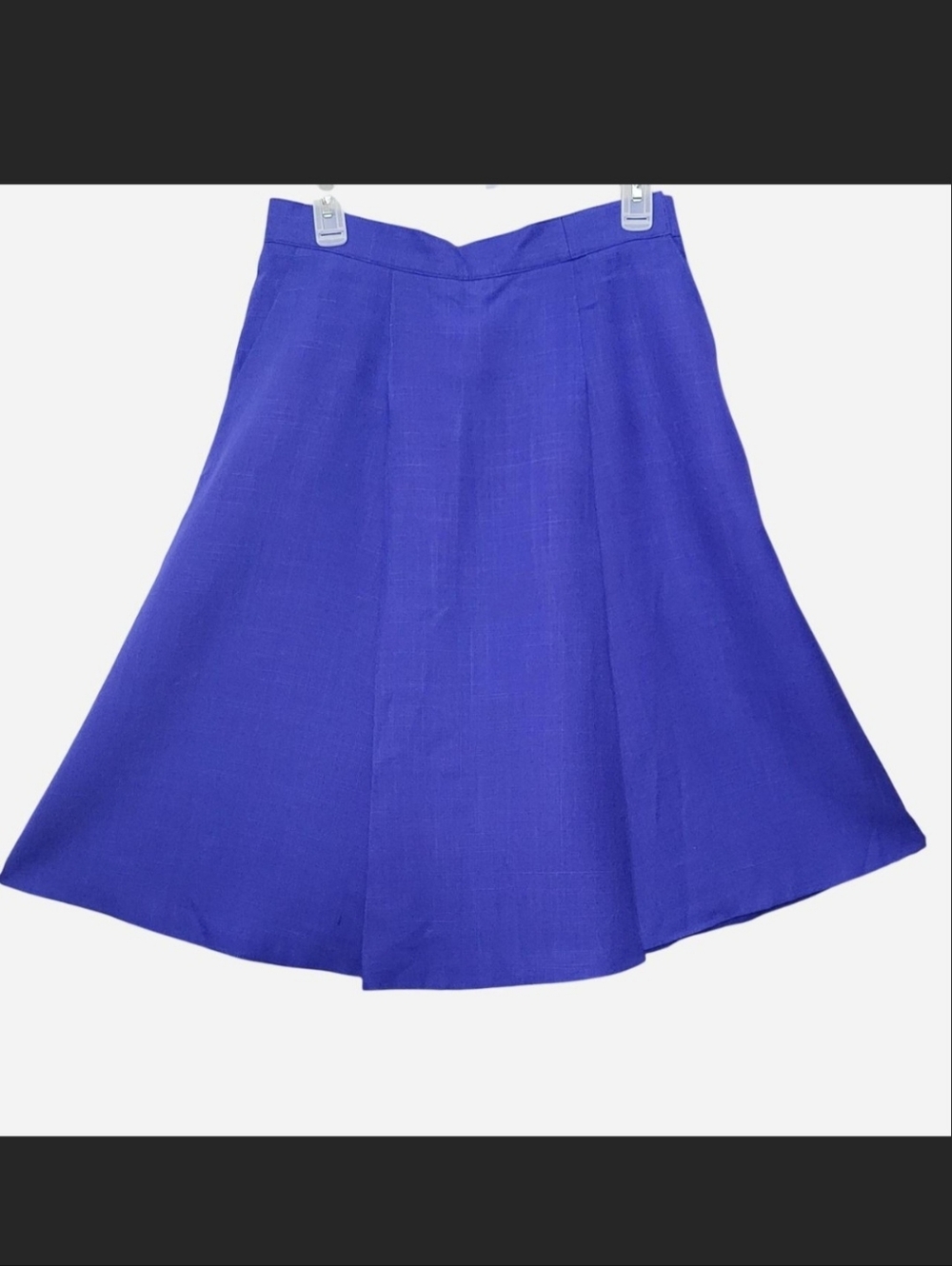 Christian Dior Midi Royal Blue Skirt Sz 8